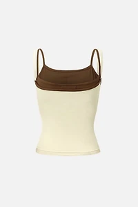 Aelfric Eden Contrast Layered Padded Cami Top