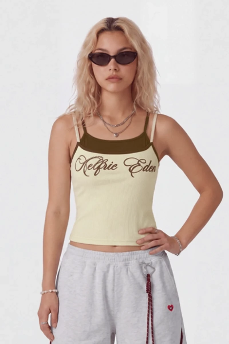 Aelfric Eden Contrast Layered Padded Cami Top