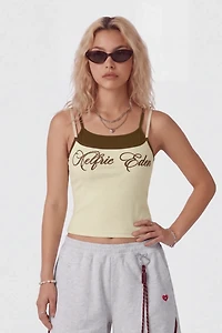 Aelfric Eden Contrast Layered Padded Cami Top