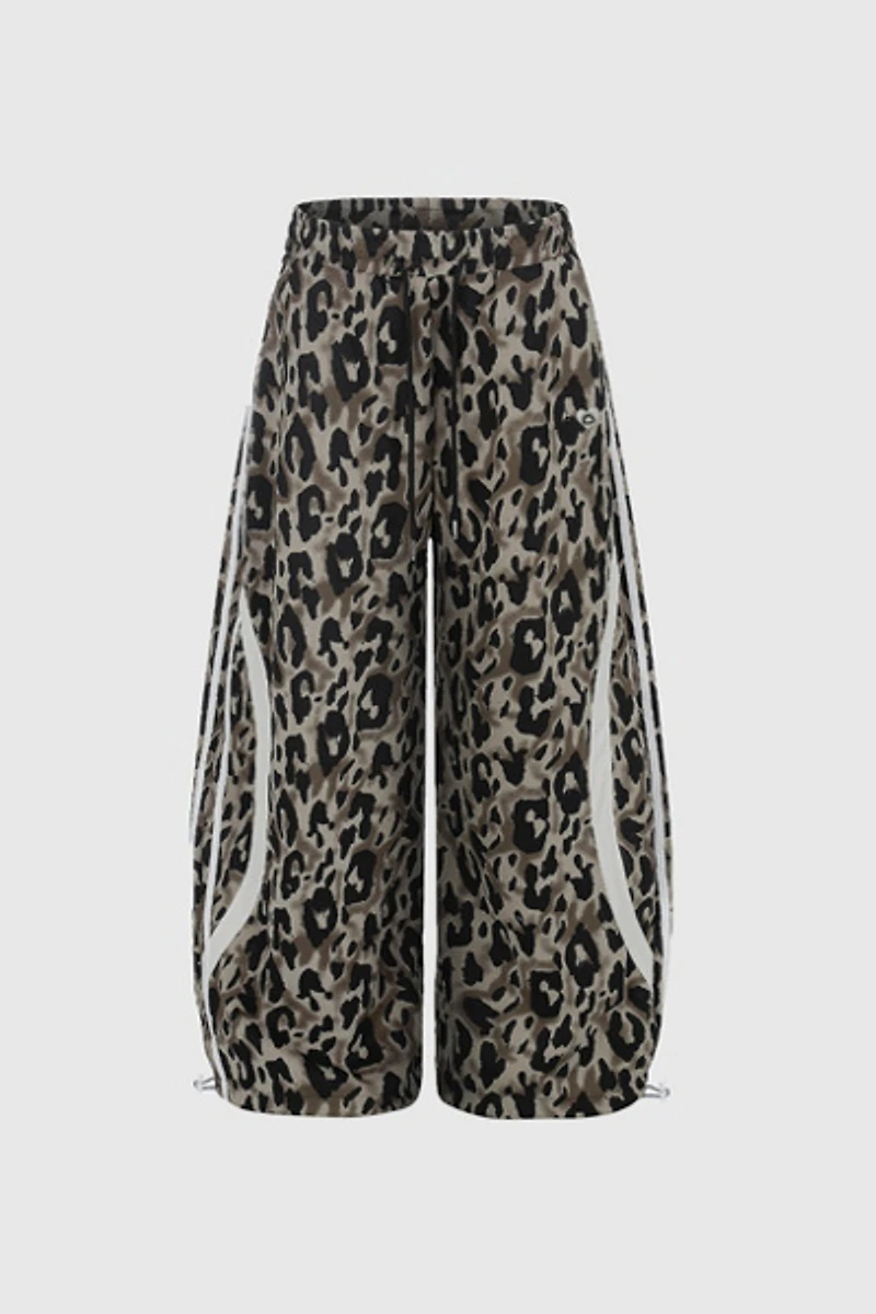 Aelfric Eden Leopard Stripe Baggy Barrel Sweatpants