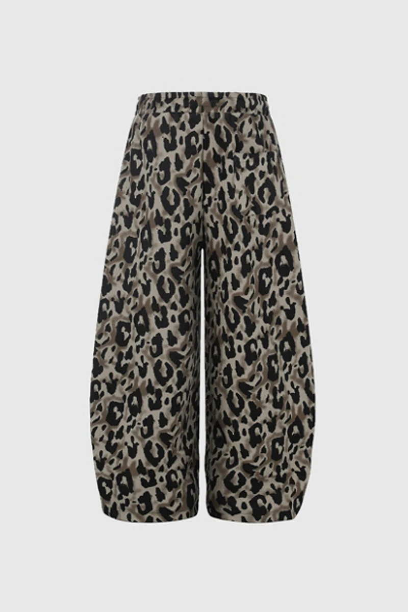 Aelfric Eden Leopard Stripe Baggy Barrel Sweatpants
