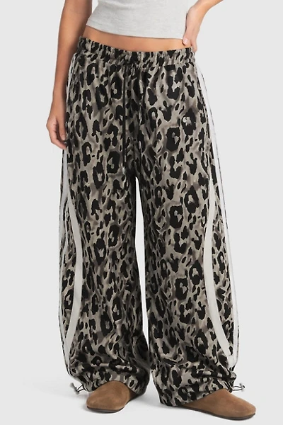 Aelfric Eden Leopard Stripe Baggy Barrel Sweatpants