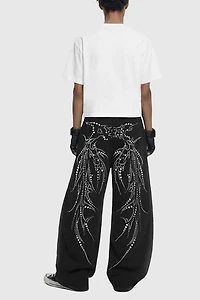 Aelfric Eden Rhinestone Baggy Barrel Sweatpants