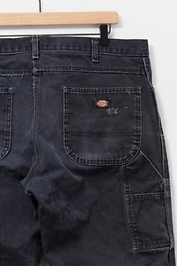 Vintage Y2K Dickies Heavily Distress Black Canvas Carpenter Pants