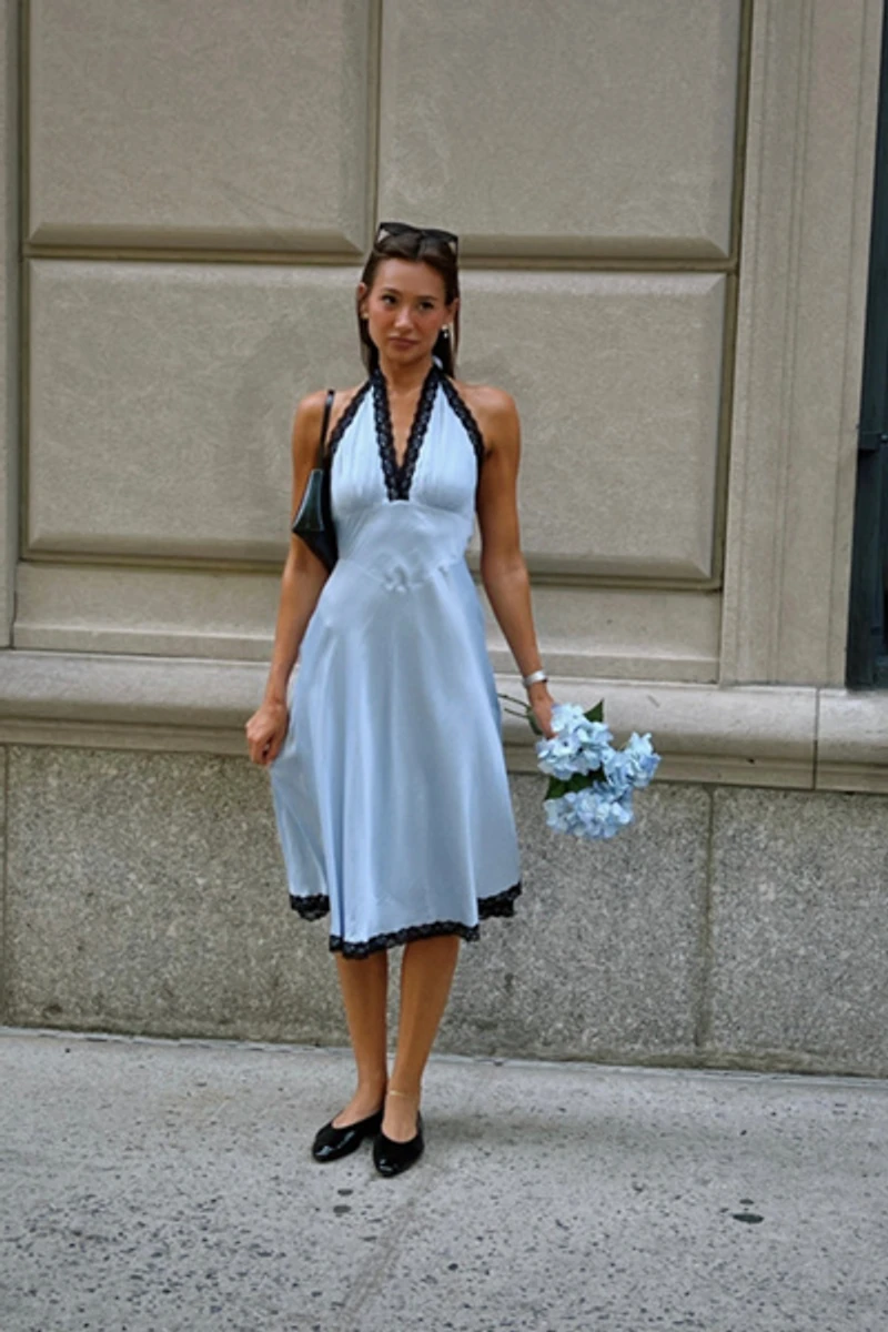 WeWoreWhat Halter Midi Dress
