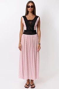 WeWoreWhat Lace Trim Baby Doll Dress