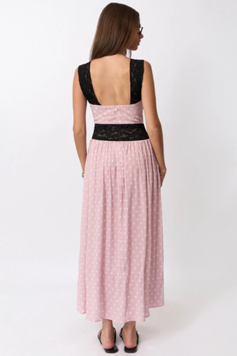 WeWoreWhat Lace Trim Baby Doll Dress