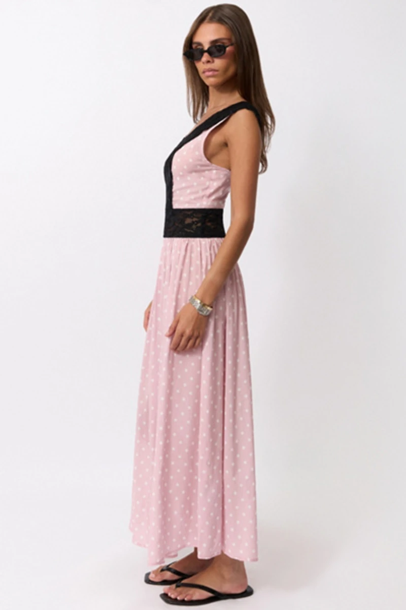 WeWoreWhat Lace Trim Baby Doll Dress
