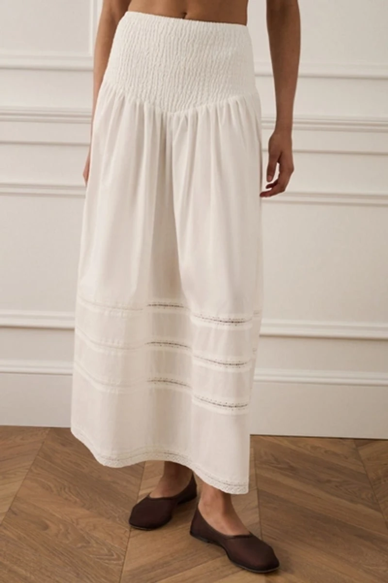 WeWoreWhat Smocked Maxi Skirt