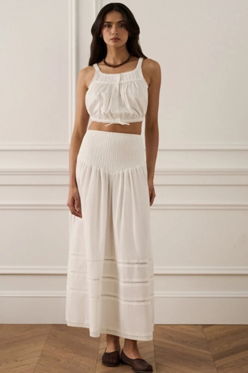 WeWoreWhat Smocked Maxi Skirt