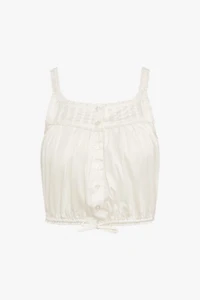 WeWoreWhat Button Up Tank Top