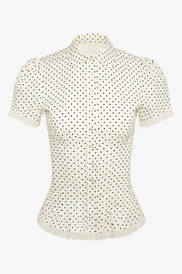 WeWoreWhat Cinched Button Up Top