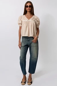 WeWoreWhat Puff Sleeve Baby Doll Top