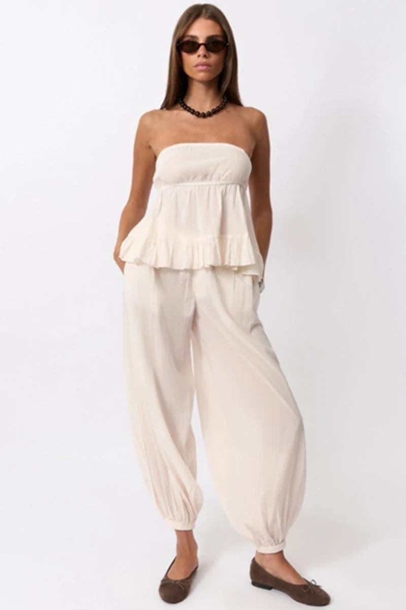 WeWoreWhat Ruched Strapless Top