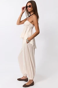 WeWoreWhat Ruched Strapless Top