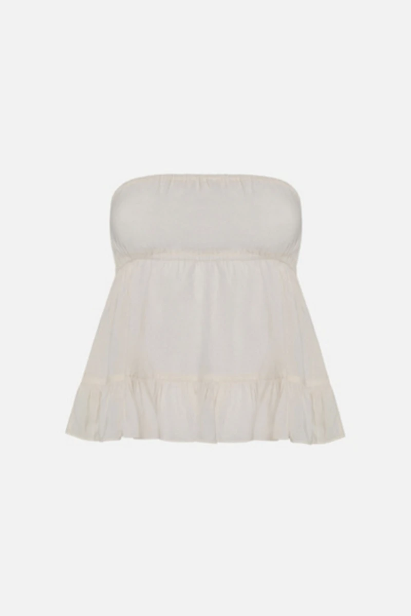 WeWoreWhat Ruched Strapless Top