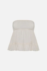WeWoreWhat Ruched Strapless Top