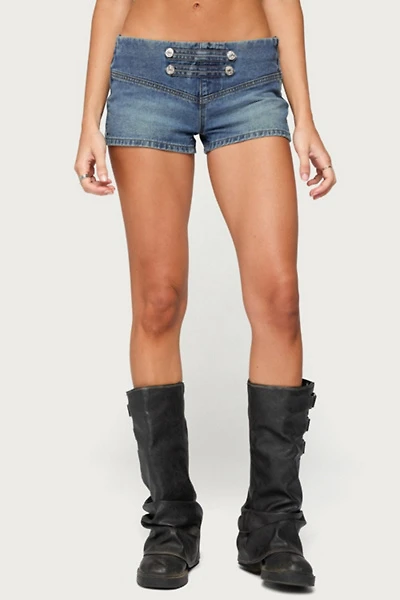 Edikted Jazzy Denim Naploeon Shorts