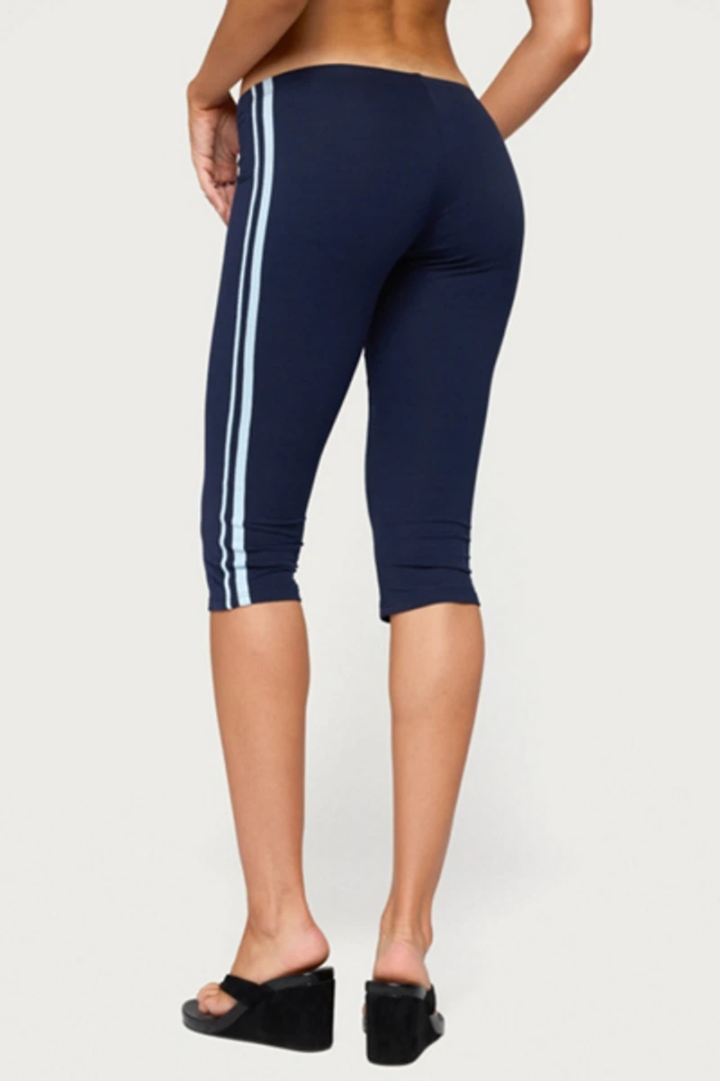 Edikted Danie Stripey Capri Leggings