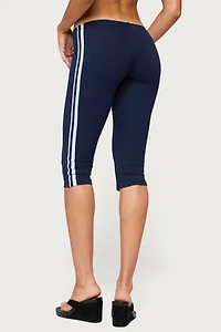 Edikted Danie Stripey Capri Leggings