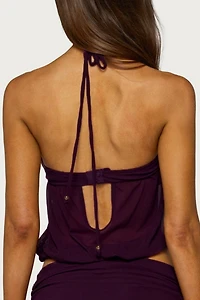 Edikted Lorine Bubble Halter Top