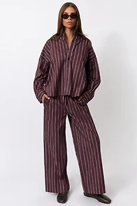 WeWoreWhat Cropped Button Front Shirt