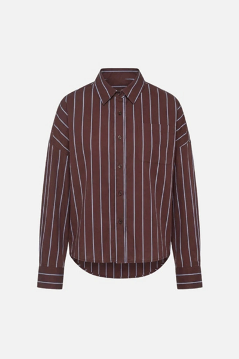 WeWoreWhat Cropped Button Front Shirt