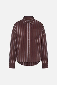 WeWoreWhat Cropped Button Front Shirt