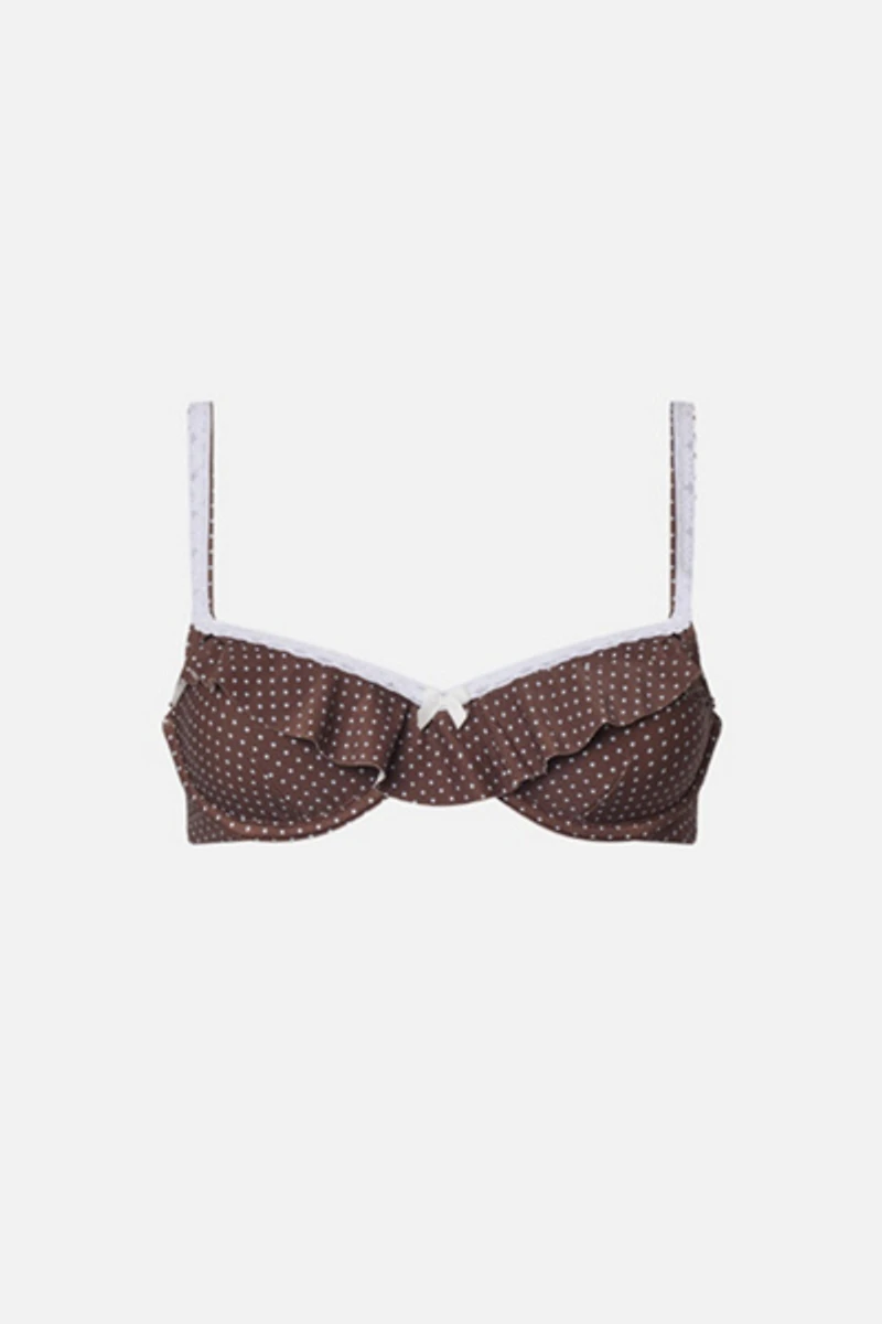 WeWoreWhat Lace Ruffle Bandeau