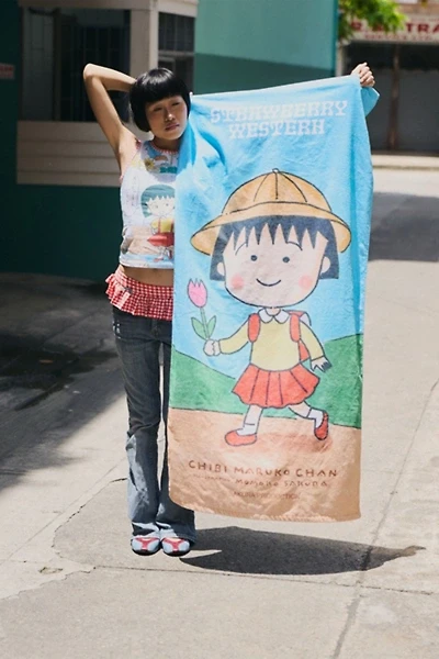 Strawberry Western Chibi Maruko Chan Towel
