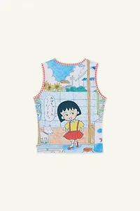 Strawberry Western Chibi Maruko Chan Sweet Shopper Tank