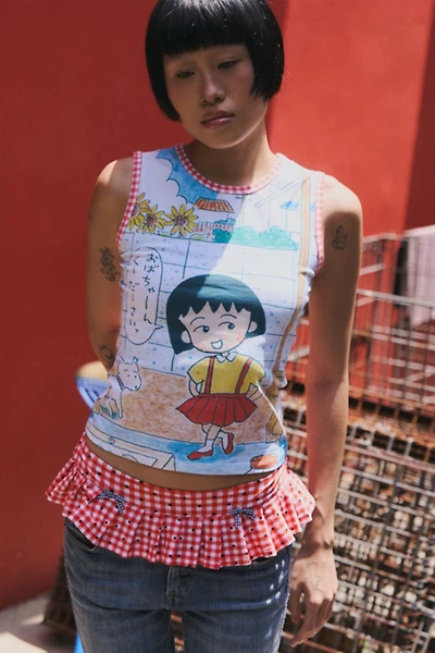 Strawberry Western Chibi Maruko Chan Sweet Shopper Tank
