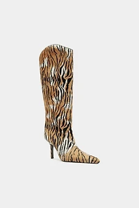 Schutz Mary Ellen Animal Print Booties