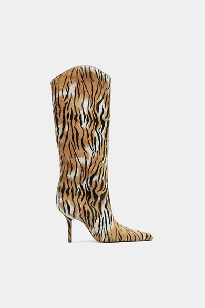 Schutz Mary Ellen Animal Print Booties