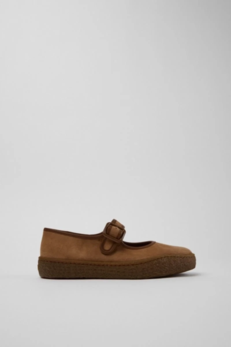 Camper Peu Terreno Suede Ballerinas