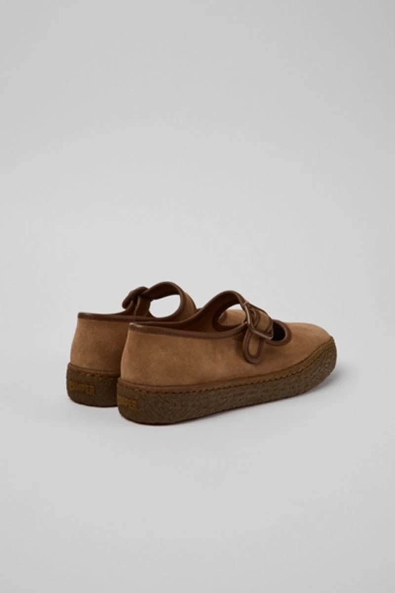 Camper Peu Terreno Suede Ballerinas