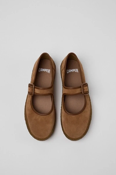 Camper Peu Terreno Suede Ballerinas