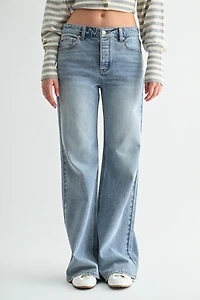 Jemina Denim The Meridian High-Rise Loose Flare Jean