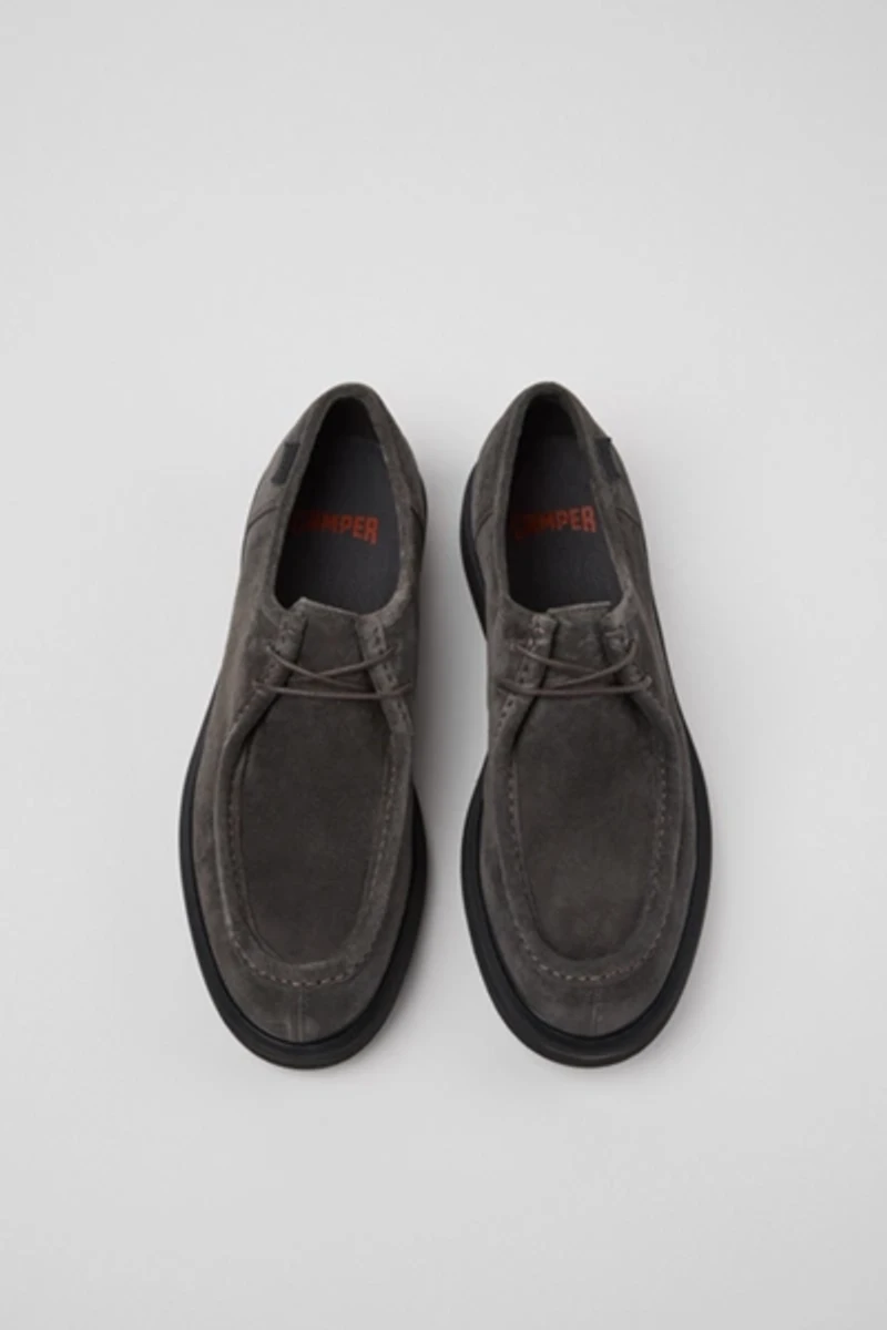 Camper Norman Suede Moc-Toe Shoe