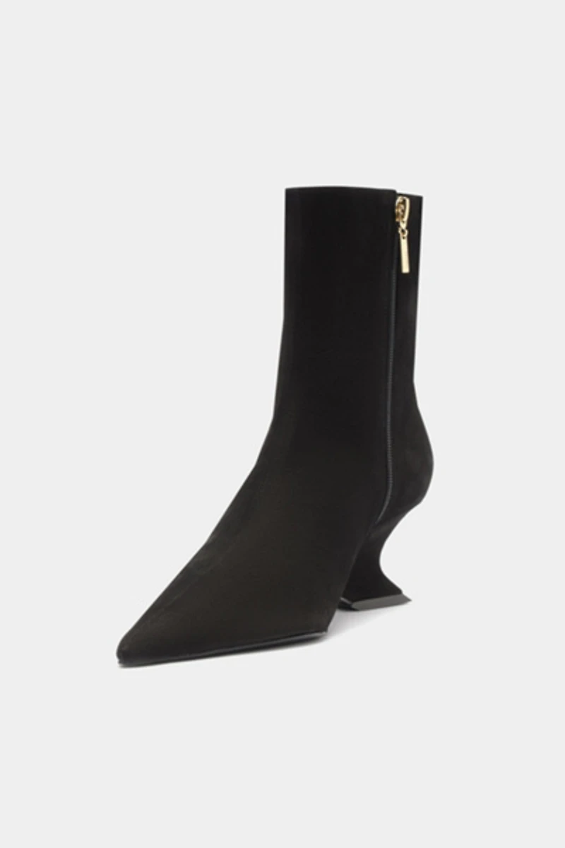 Schutz Siena Mid Suede Booties