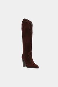 Schutz Miller Up Suede Booties