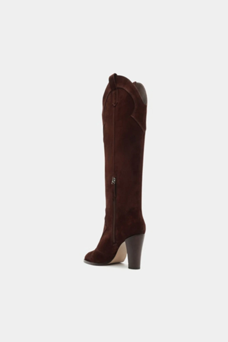 Schutz Miller Up Suede Booties