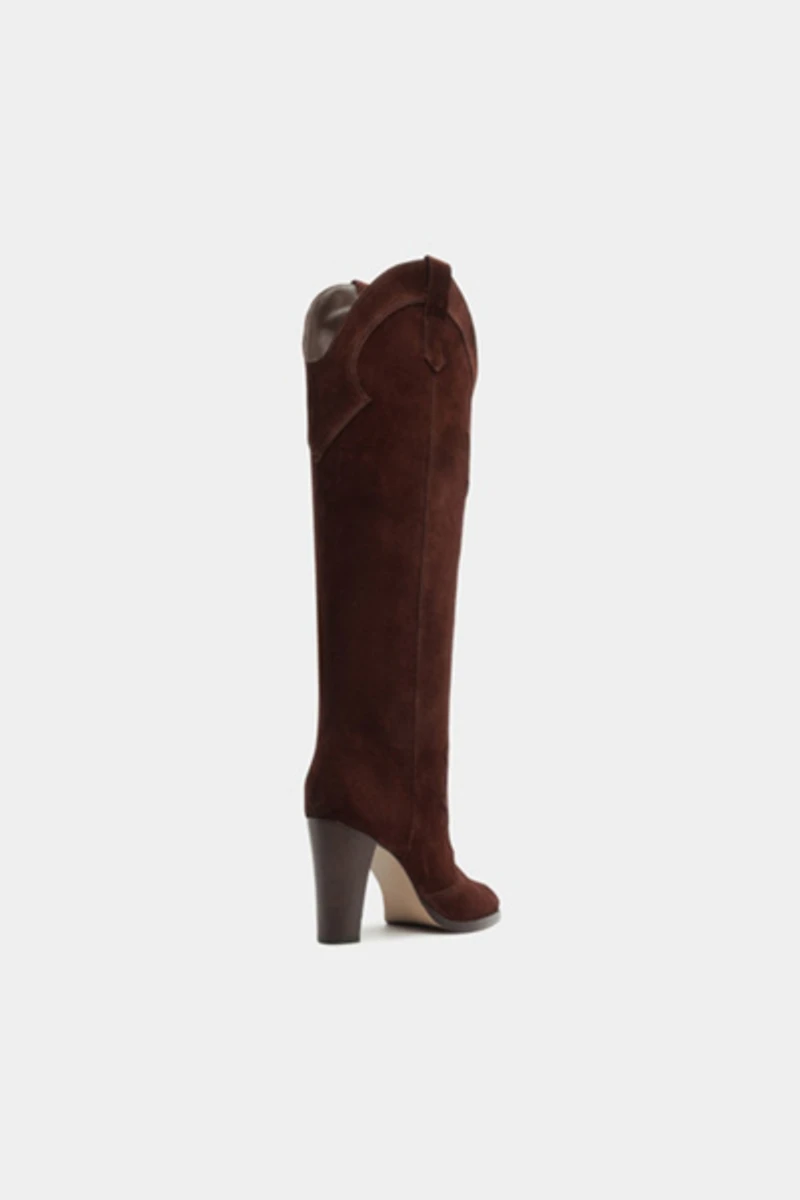 Schutz Miller Up Suede Booties