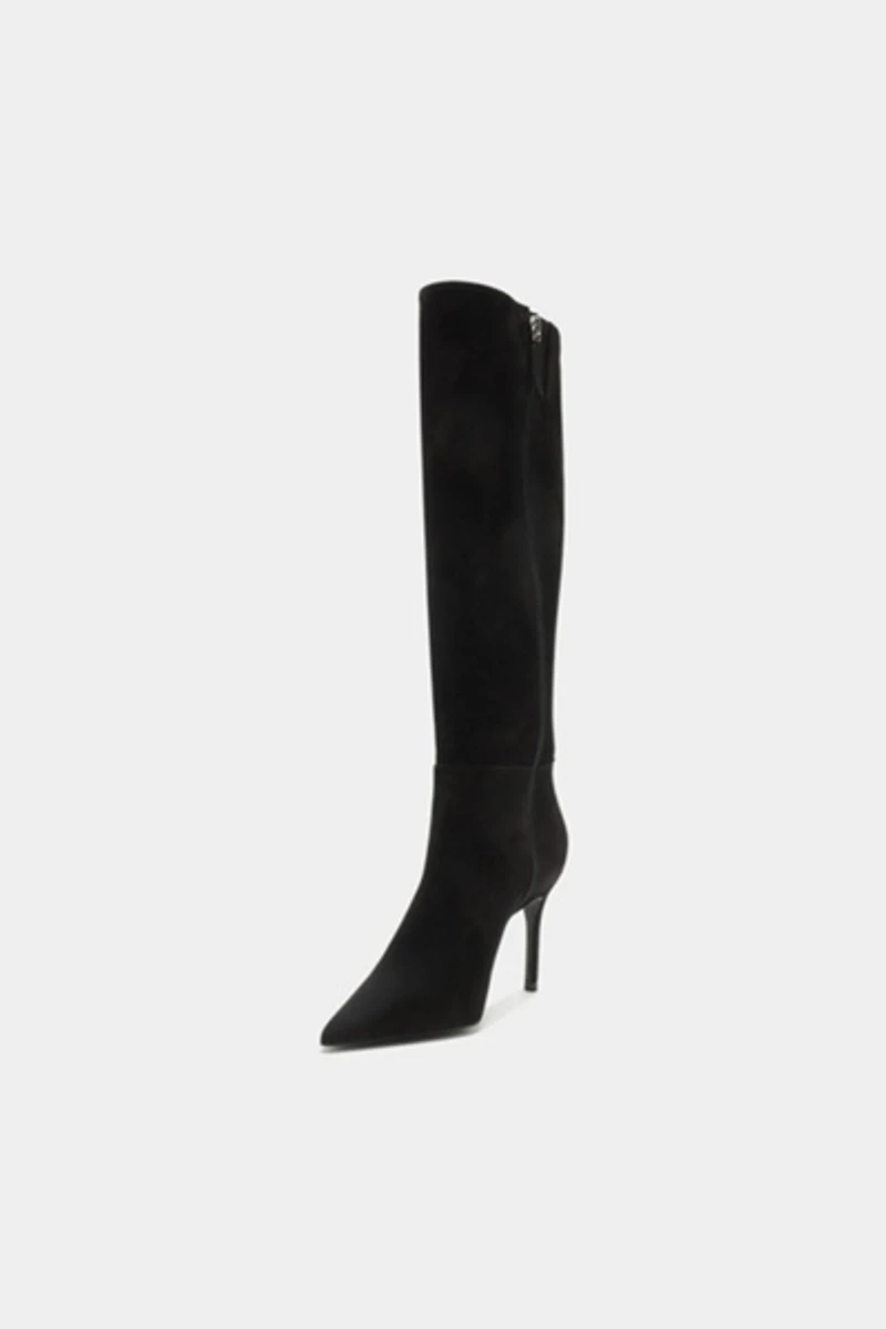 Schutz Mikki Up Knee-High Suede Boot