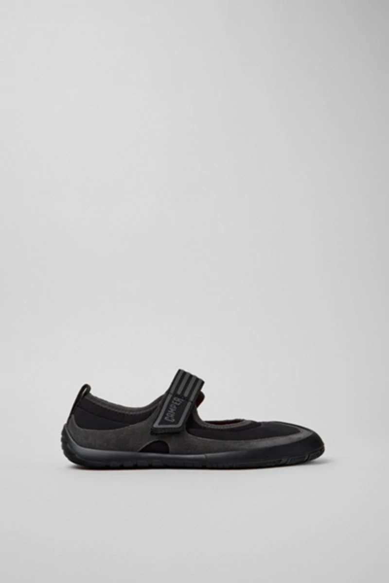 Camper Peu Path+ Suede and Textile Ballerinas