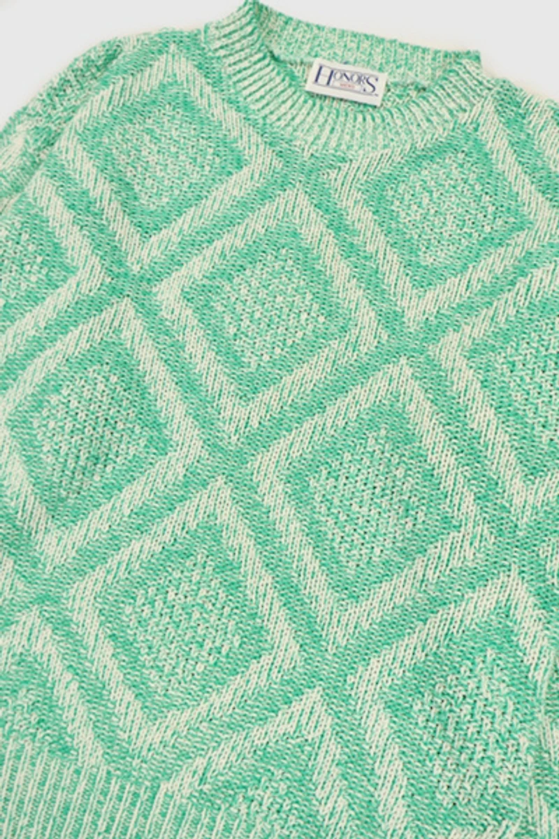 Vintage Mint Green Knit Sweater