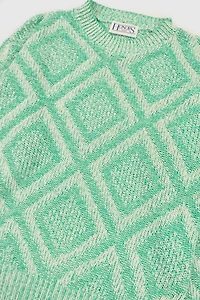 Vintage Mint Green Knit Sweater