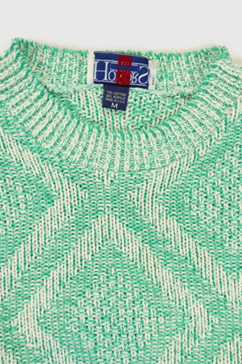 Vintage Mint Green Knit Sweater