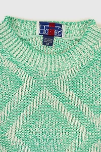 Vintage Mint Green Knit Sweater
