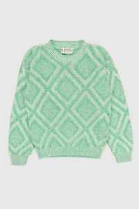 Vintage Mint Green Knit Sweater